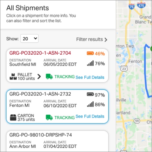 OpenText Shipment Tracking App